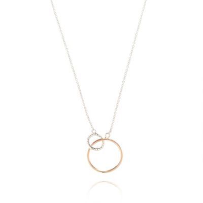 Sterling silver interlinking necklace